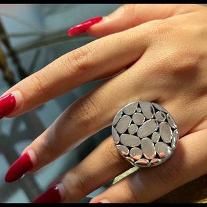 John Hardy Sterling Silver Kali Pebble Ring
